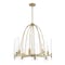 Designers Fountain Bergen Beach 8 Light Contemporary Brushed Gold with Clear Glass Shades Chandelier For Dining Rooms D256M-8CH-BG - alternate 1